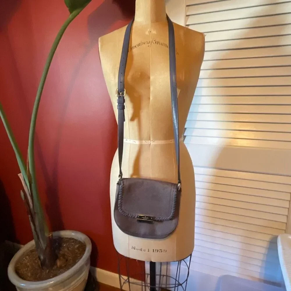 KATE SPADE | periwinkle leather crossbody or shoulder bag